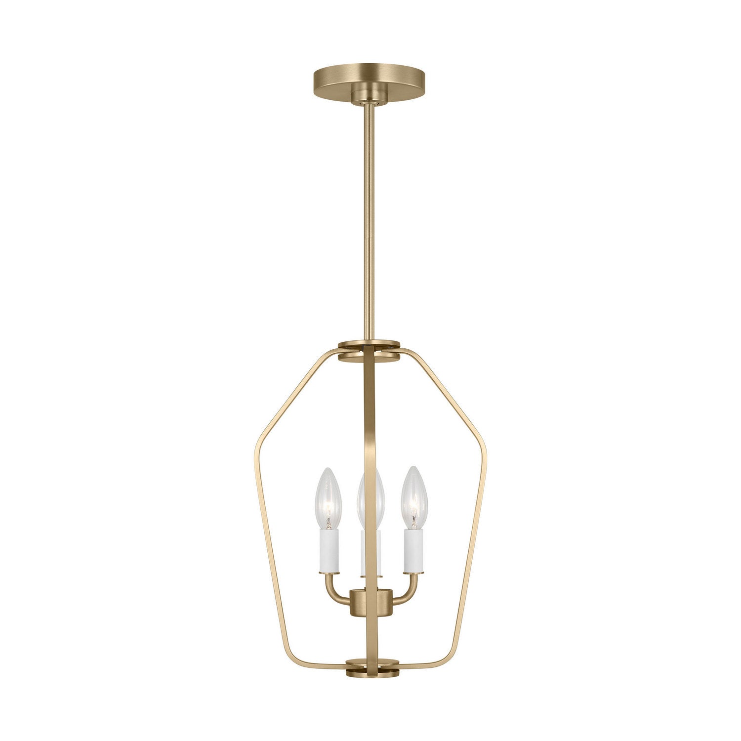 Generation Lighting - GLC1283SB - Three Light Chandelier - Kennan - Satin Brass