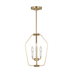 Generation Lighting - GLC1283SB - Three Light Chandelier - Kennan - Satin Brass