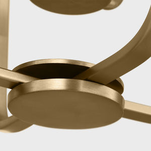 Generation Lighting - GLC1283SB - Three Light Chandelier - Kennan - Satin Brass