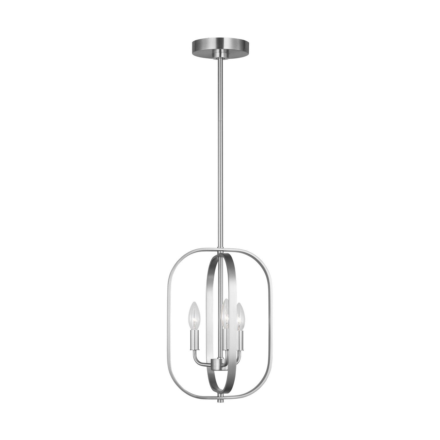 Generation Lighting - GLC1293BS - Three Light Chandelier - Loretto - Brushed Nickel