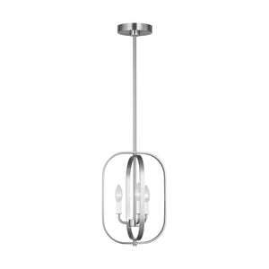 Generation Lighting - GLC1293BS - Three Light Chandelier - Loretto - Brushed Nickel