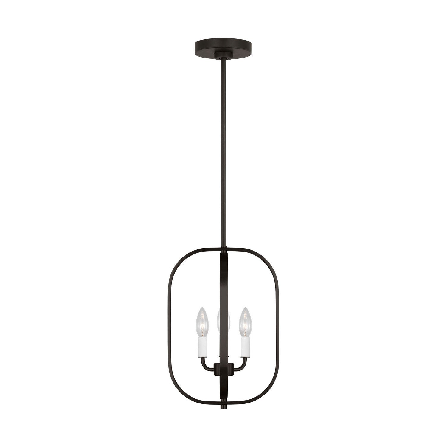Generation Lighting - GLC1293MBK - Three Light Chandelier - Loretto - Midnight Black