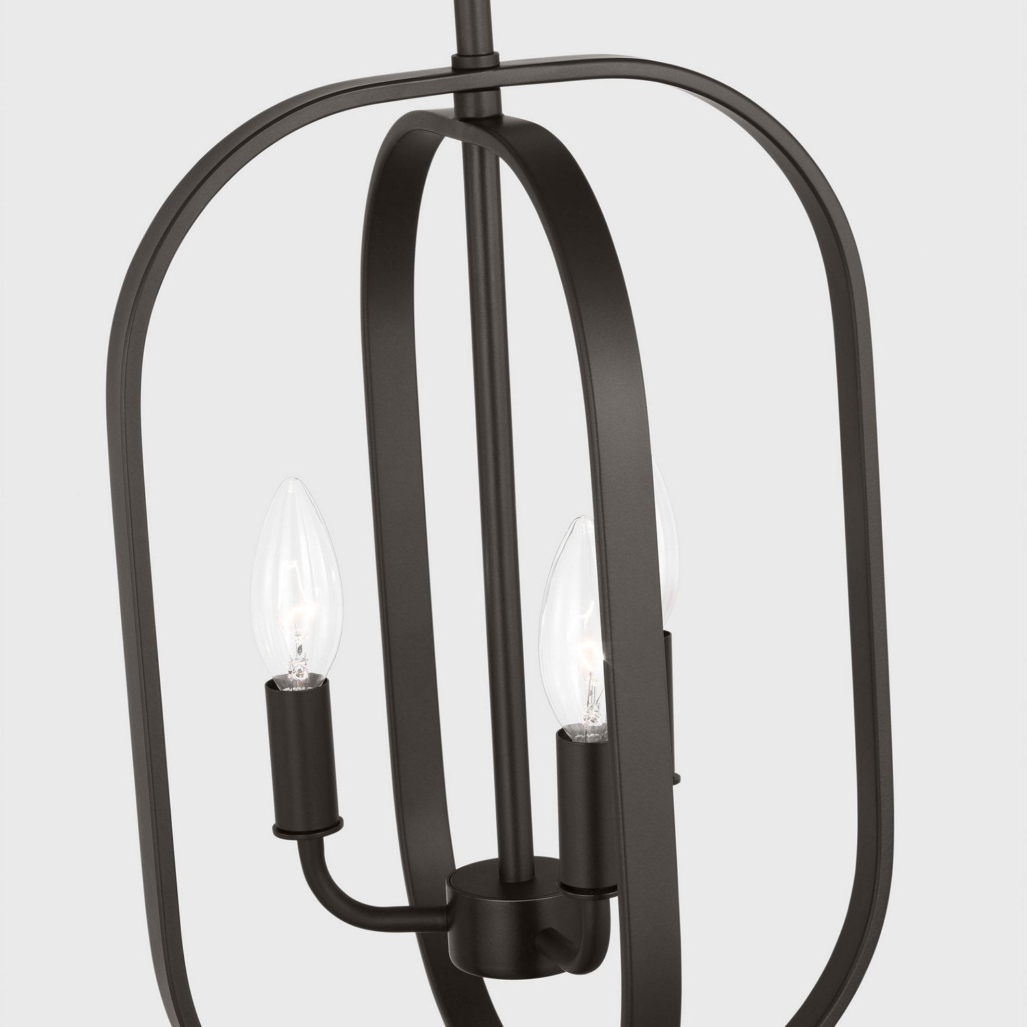 Generation Lighting - GLC1293MBK - Three Light Chandelier - Loretto - Midnight Black