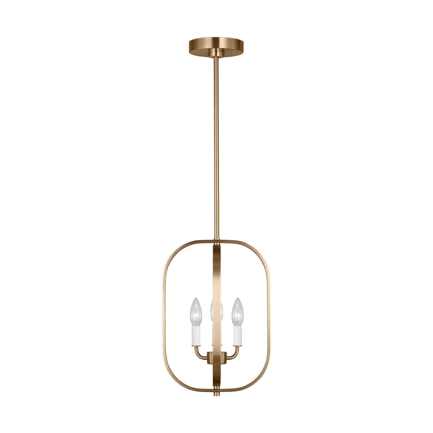 Generation Lighting - GLC1293SB - Three Light Chandelier - Loretto - Satin Brass