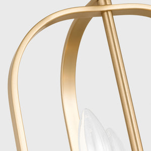 Generation Lighting - GLC1293SB - Three Light Chandelier - Loretto - Satin Brass
