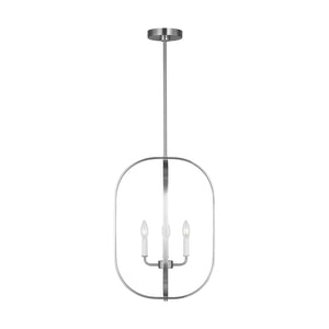 Generation Lighting - GLC1304BS - Four Light Chandelier - Loretto - Brushed Nickel