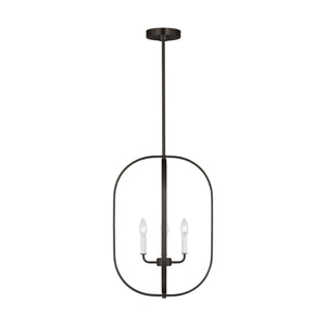 Generation Lighting - GLC1304MBK - Four Light Chandelier - Loretto - Midnight Black