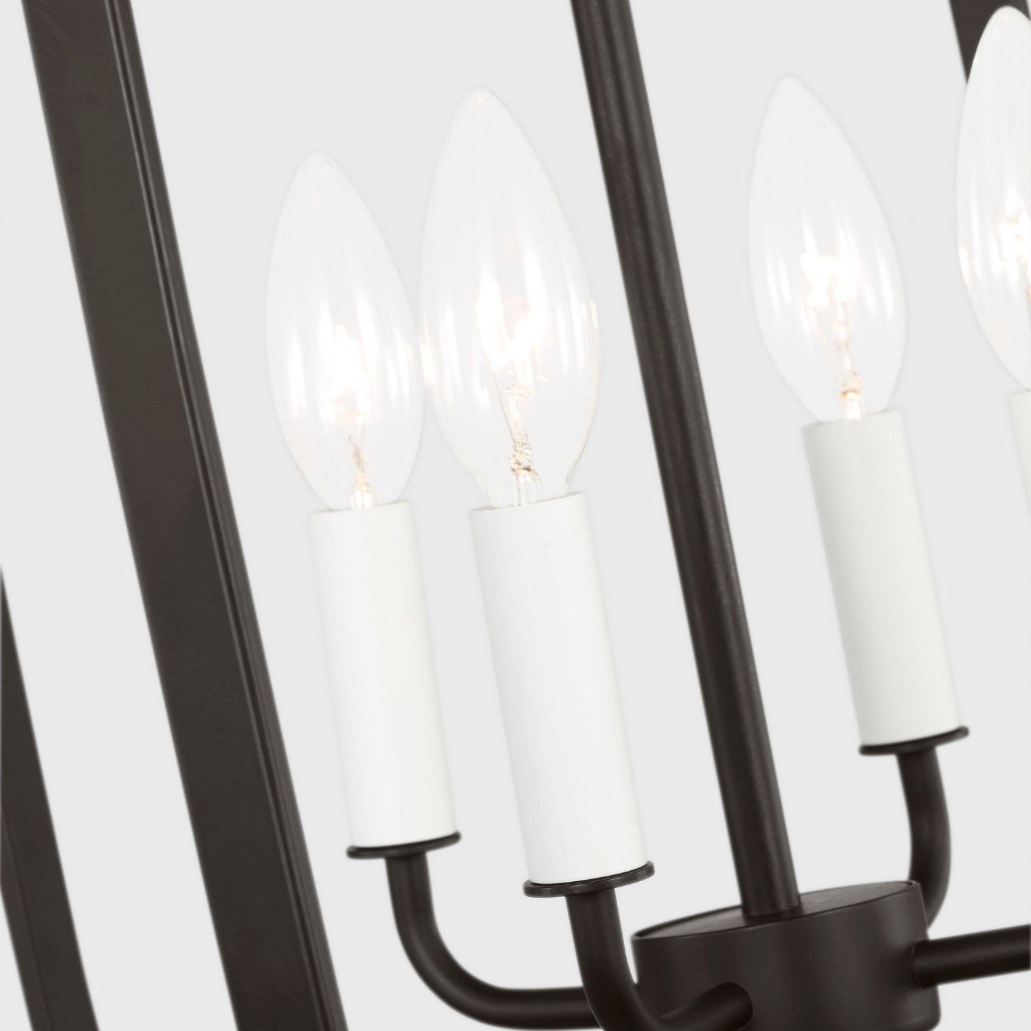 Generation Lighting - GLC1304MBK - Four Light Chandelier - Loretto - Midnight Black