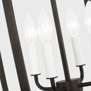 Generation Lighting - GLC1304MBK - Four Light Chandelier - Loretto - Midnight Black