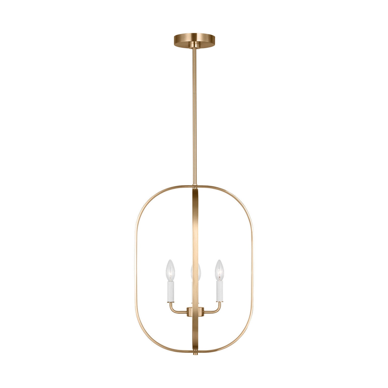 Generation Lighting - GLC1304SB - Four Light Chandelier - Loretto - Satin Brass
