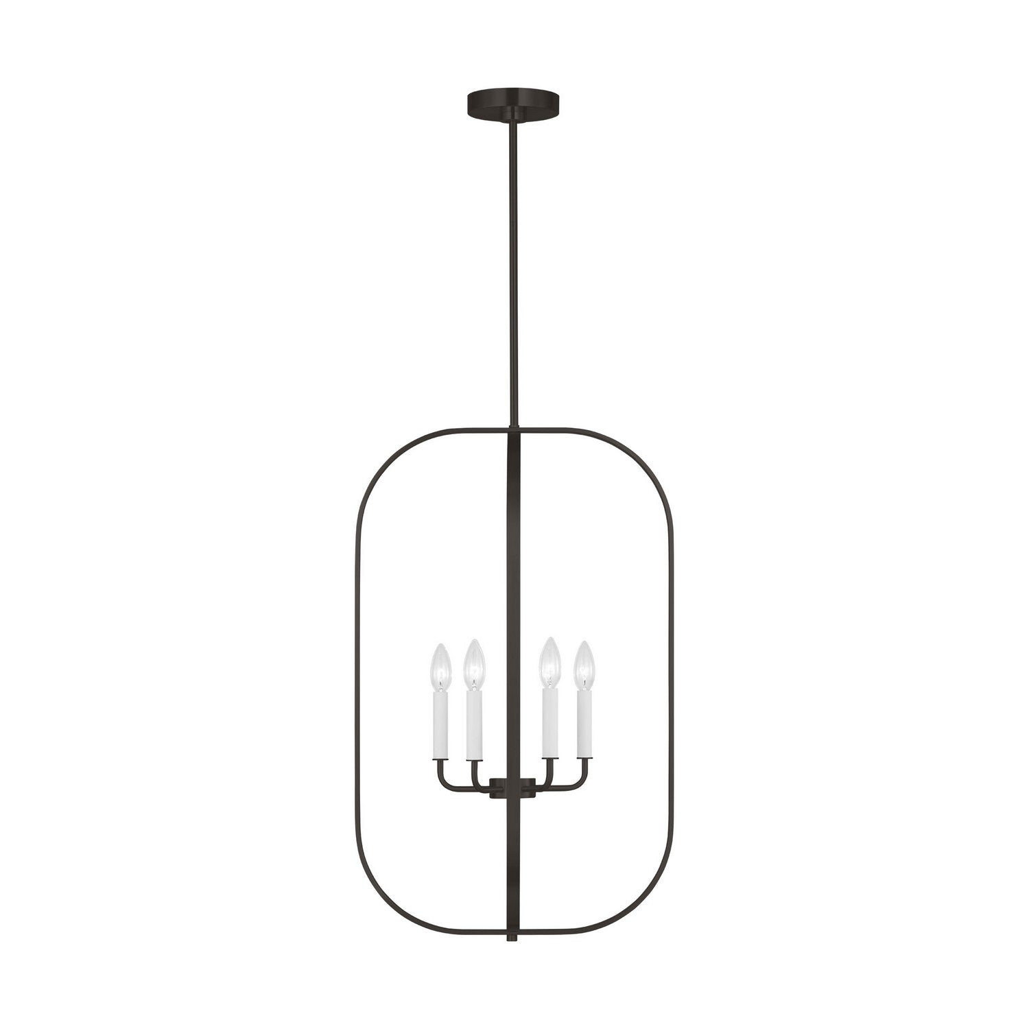 Generation Lighting - GLC1316MBK - Six Light Chandelier - Loretto - Midnight Black