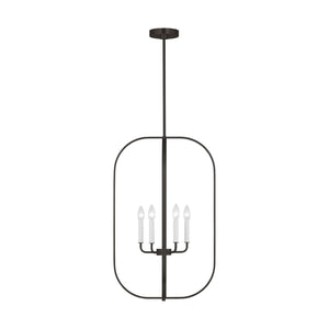 Generation Lighting - GLC1316MBK - Six Light Chandelier - Loretto - Midnight Black