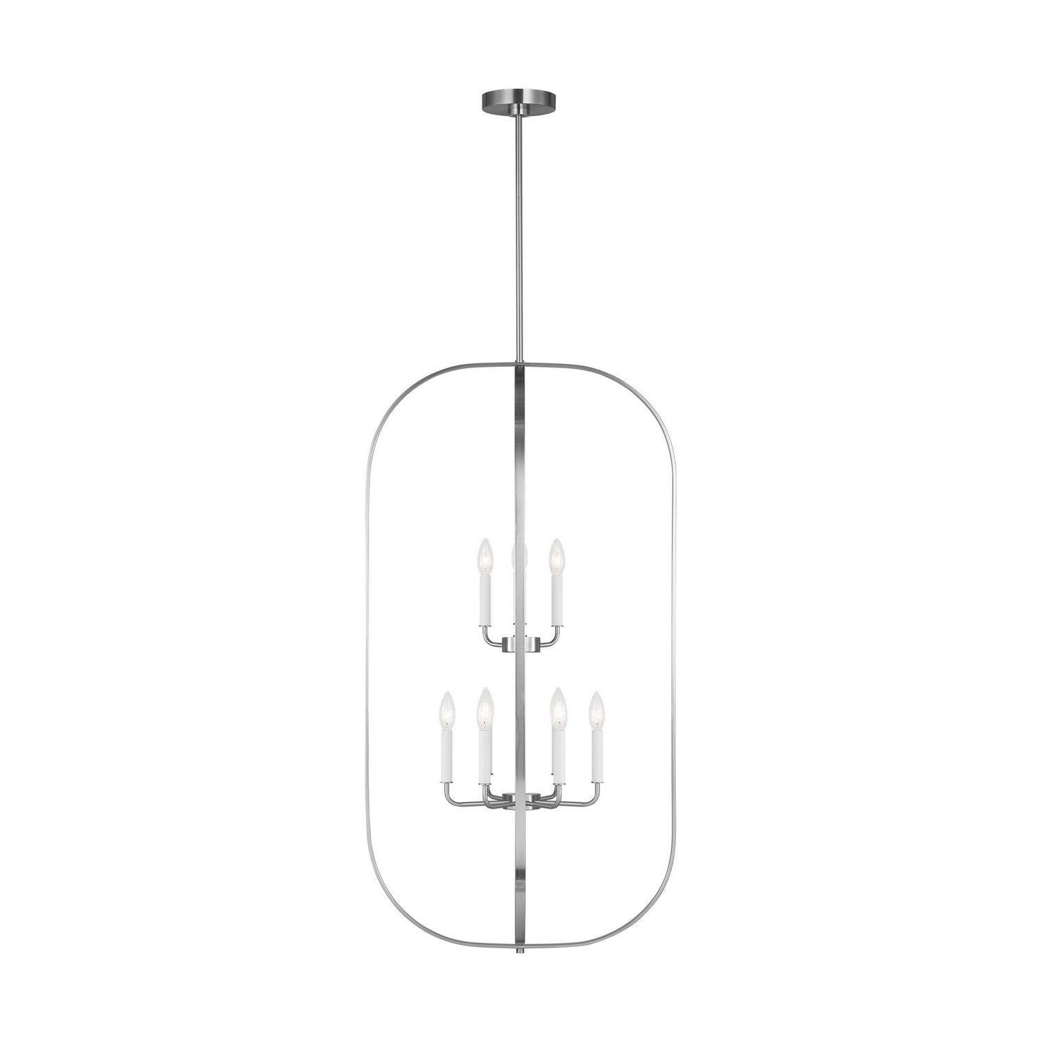 Generation Lighting - GLC1329BS - Nine Light Chandelier - Loretto - Brushed Nickel