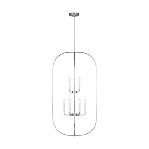 Generation Lighting - GLC1329BS - Nine Light Chandelier - Loretto - Brushed Nickel