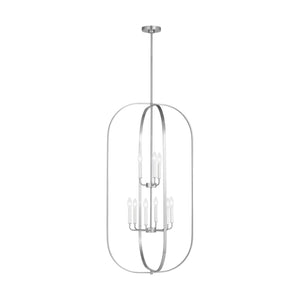 Generation Lighting - GLC1329BS - Nine Light Chandelier - Loretto - Brushed Nickel