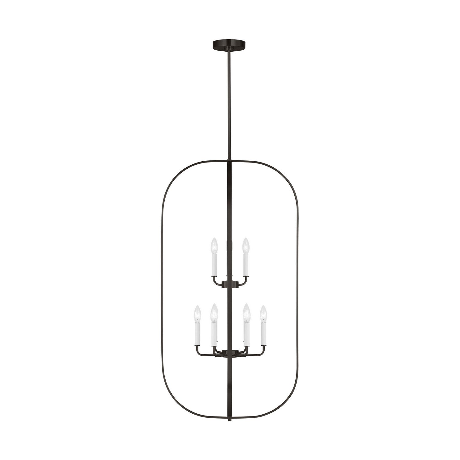 Generation Lighting - GLC1329MBK - Nine Light Chandelier - Loretto - Midnight Black