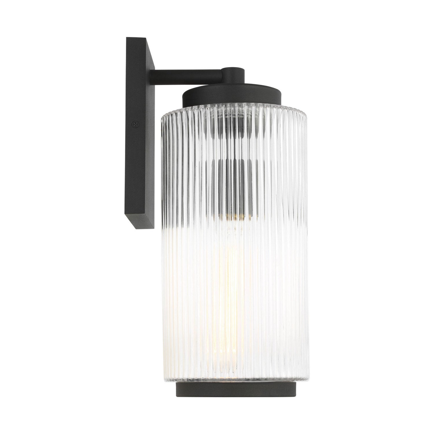 Generation Lighting - GLO1071TXB - One Light Outdoor Wall Lantern - Ronde - Textured Black