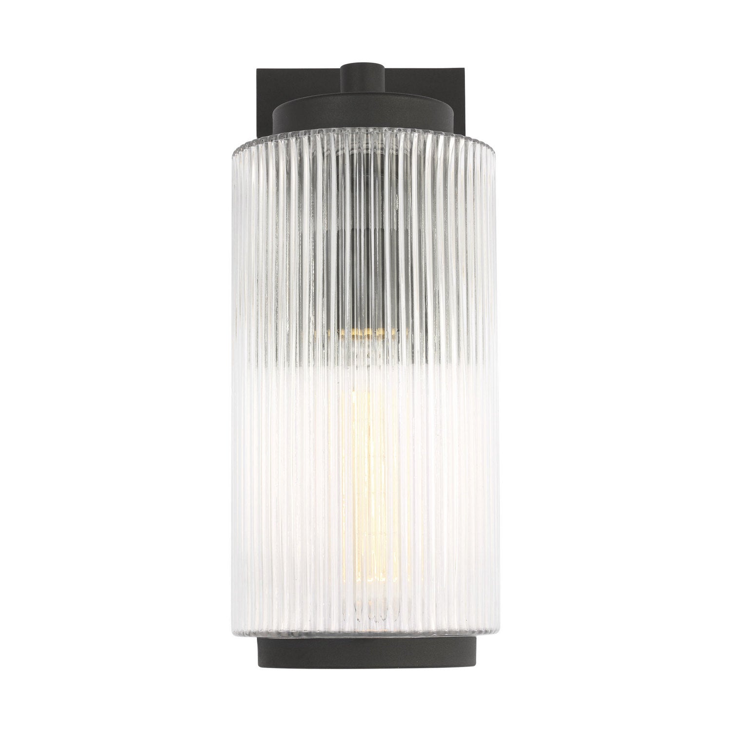 Generation Lighting - GLO1071TXB - One Light Outdoor Wall Lantern - Ronde - Textured Black