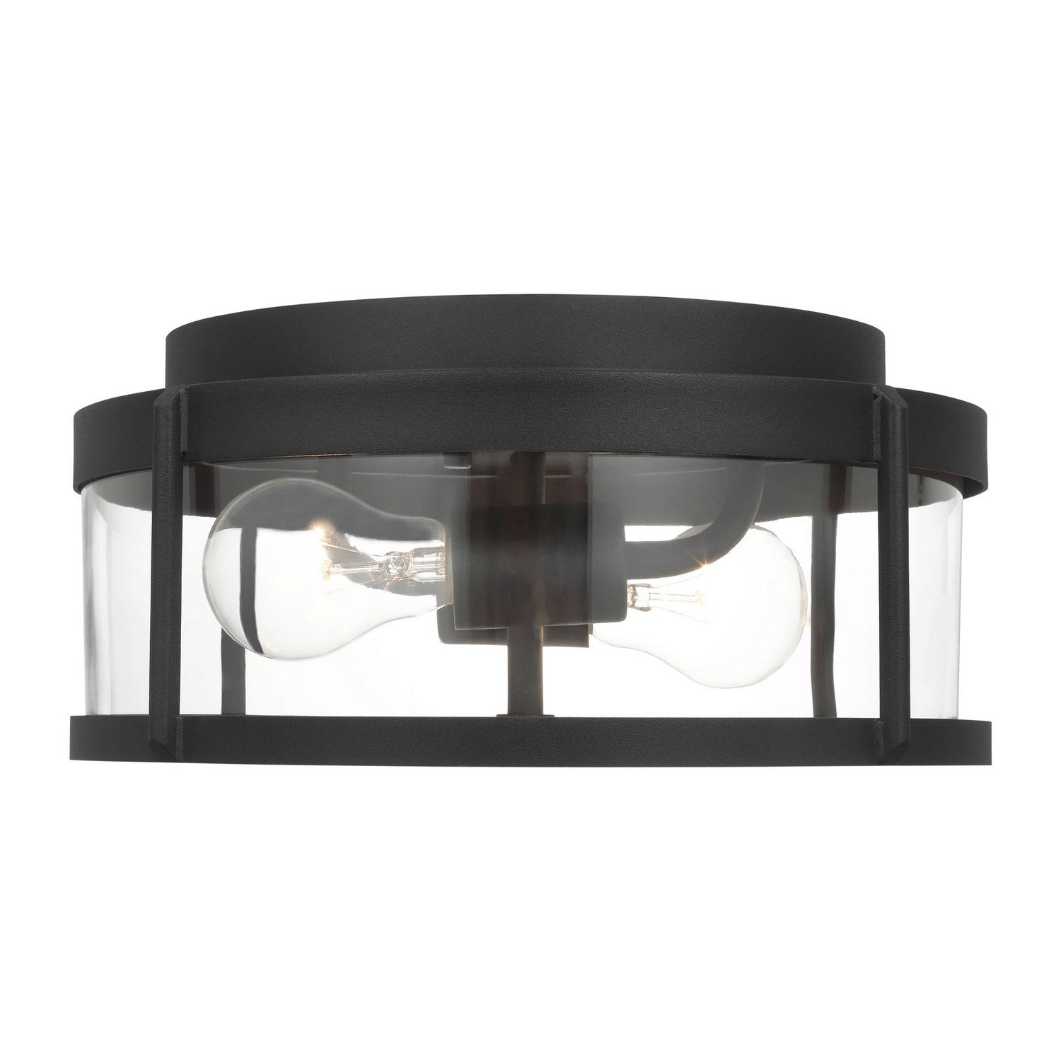 Generation Lighting - GLO1132C-TXB - Flush Mount - Luning - Textured Black