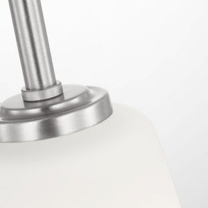 Generation Lighting - GLP1031BS - One Light Mini-Pendant - Miles - Brushed Nickel