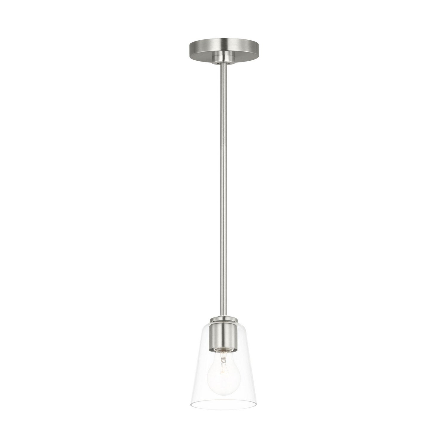 Generation Lighting - GLP1041BS - One Light Mini-Pendant - Miles - Brushed Nickel