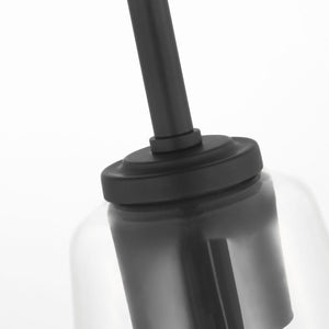 Generation Lighting - GLP1041MBK - One Light Mini-Pendant - Miles - Midnight Black