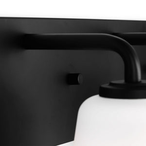 Generation Lighting - GLV1053MBK - Vanity - Miles - Midnight Black