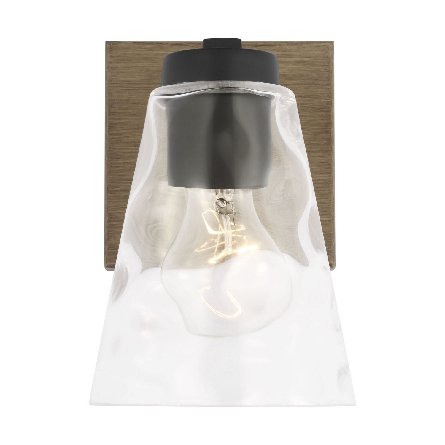 Generation Lighting - GLV1111MBKCRO - Vanity - Dunton - Midnight Black