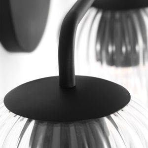 Generation Lighting - GLV1133MBK - Three Light Vanity - Eisele - Midnight Black