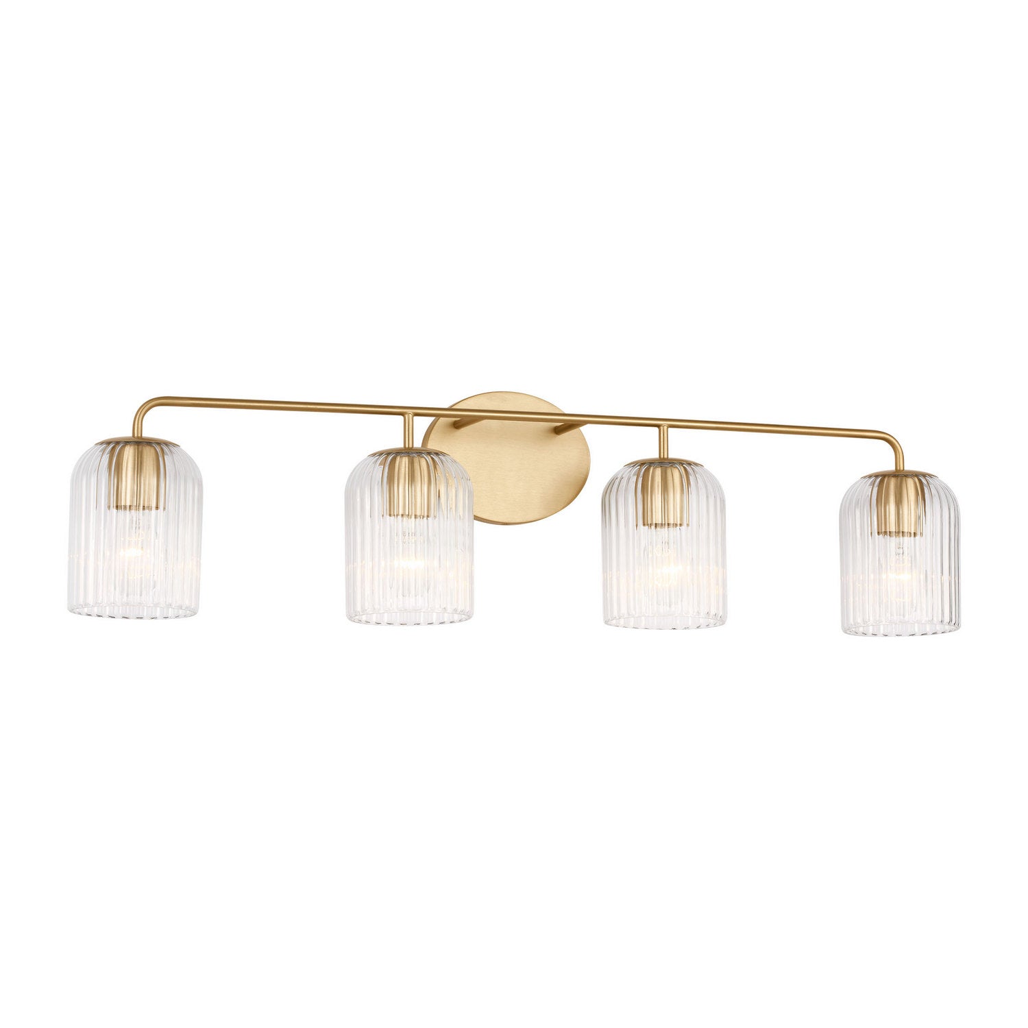 Generation Lighting - GLV1134SB - Four Light Vanity - Eisele - Satin Brass