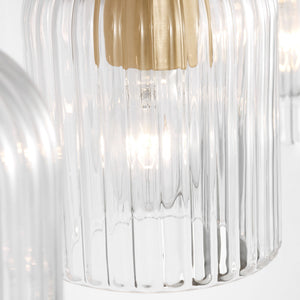 Generation Lighting - GLV1134SB - Four Light Vanity - Eisele - Satin Brass