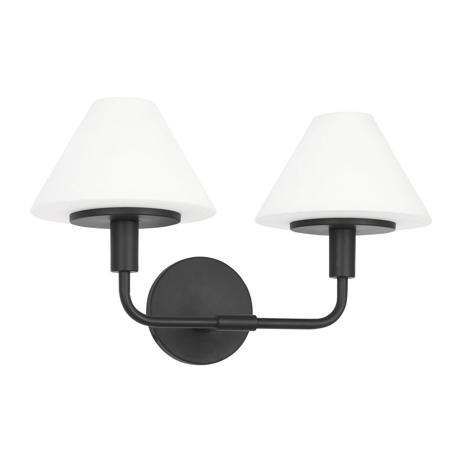 Generation Lighting - GLW1022MBK - Wall Sconce - Mendota - Midnight Black