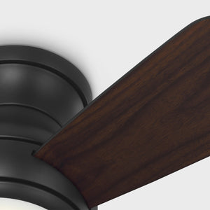 Generation Lighting - 3OBSHR32MBKD - 32"Ceiling Fan - Orbis 32 Hugger LED - Midnight Black