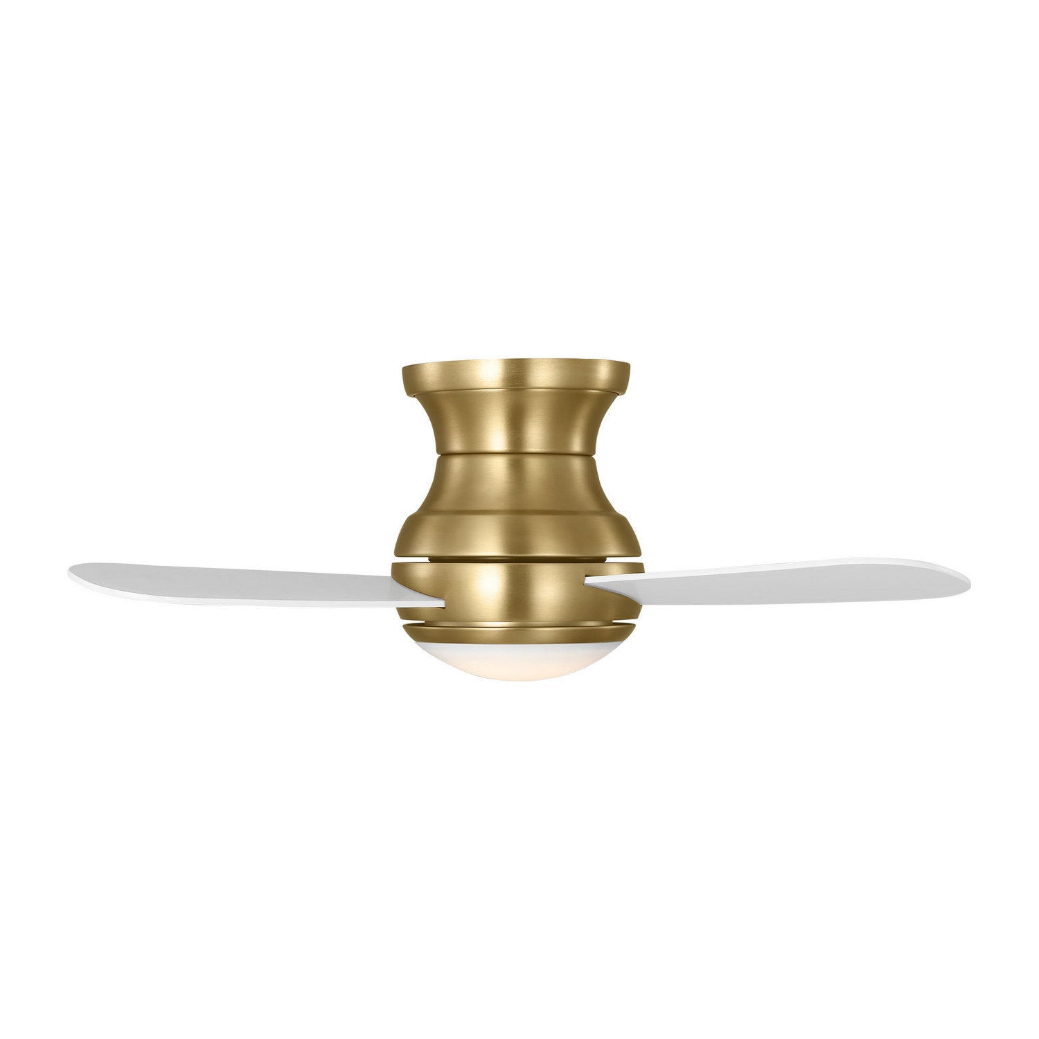 Generation Lighting - 3OBSHR32SBD - 32"Ceiling Fan - Orbis 32 Hugger LED - Satin Brass