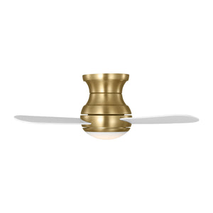 Generation Lighting - 3OBSHR32SBD - 32"Ceiling Fan - Orbis 32 Hugger LED - Satin Brass