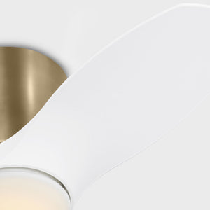 Generation Lighting - 3TTHR32SBD - 32"Ceiling Fan - Titus 32 Hugger LED - Satin Brass