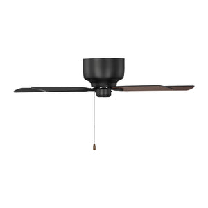 Generation Lighting - 5LDH52MBK - 52"Ceiling Fan - Linden 52 Hugger - Midnight Black