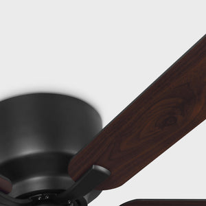Generation Lighting - 5LDH52MBK - 52"Ceiling Fan - Linden 52 Hugger - Midnight Black