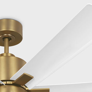 Generation Lighting - 6FLSM52BBSD - 52"Ceiling Fan - Flera Smart 52 LED - Burnished Brass
