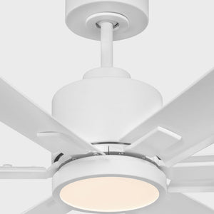 Generation Lighting - 6FLSM52RZWD - 52"Ceiling Fan - Flera Smart 52 LED - Matte White