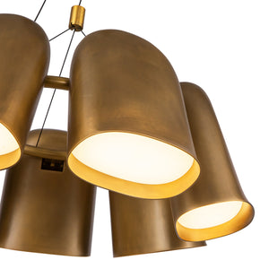 Kuzco Lighting - CH21120-VB-UNV - LED Chandelier - Bell - Vintage Brass