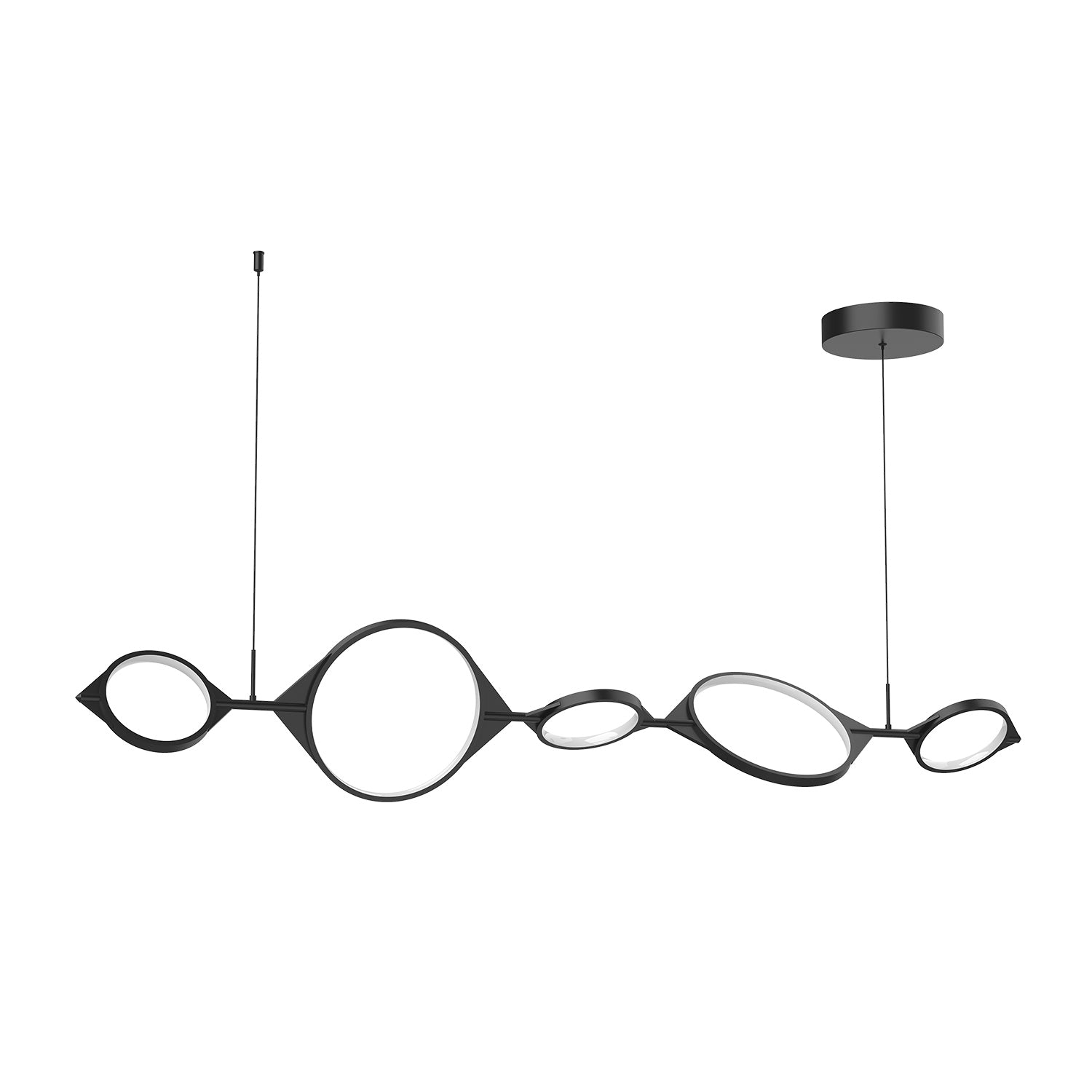 Kuzco Lighting - LP84457-BK-UNV - LED Linear Pendant - Serif - Black