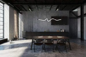 Kuzco Lighting - LP95354-BK-UNV - LED Linear Pendant - Cursive - Black