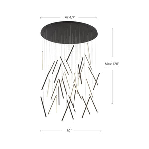 Kuzco Lighting - MP14850-BK-UNV-010 - LED Pendant - Chute - Black