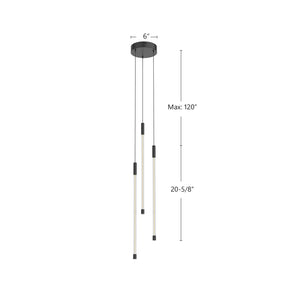 Kuzco Lighting - MP75221-BK-UNV - LED Pendant - Motif - Black