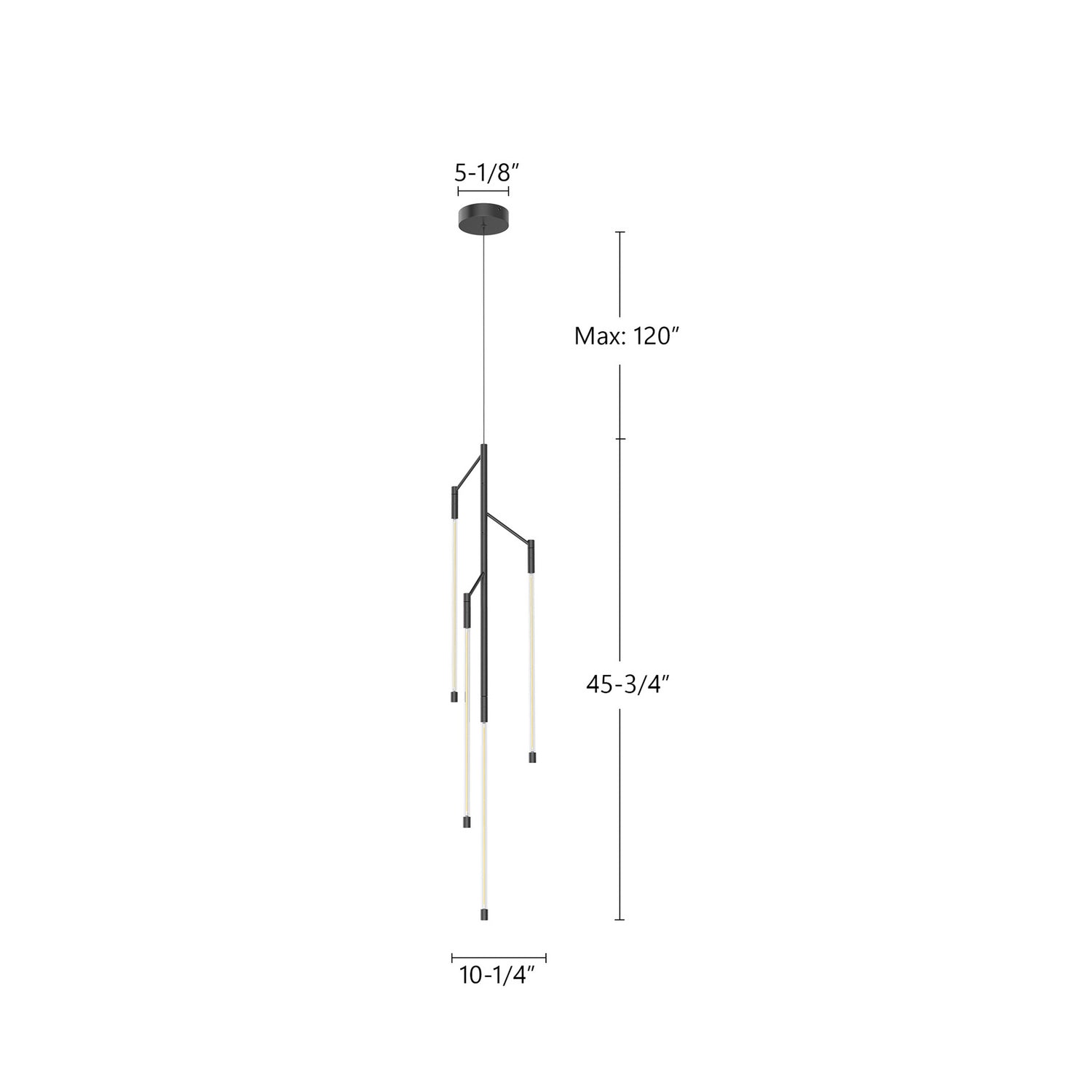 Kuzco Lighting - PD74746-BK-UNV - LED Pendant - Motif - Black
