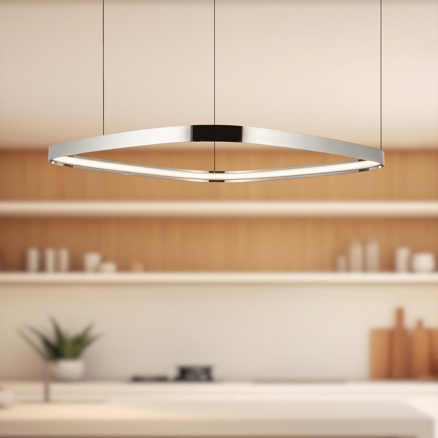 Kuzco Lighting - PD78031-PN-UNV - LED Pendant - Yukon - Polished Nickel