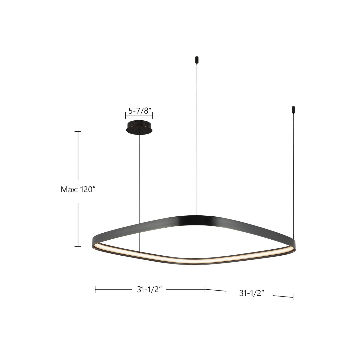 Kuzco Lighting - PD78031-UB-UNV - LED Pendant - Yukon - Urban Bronze
