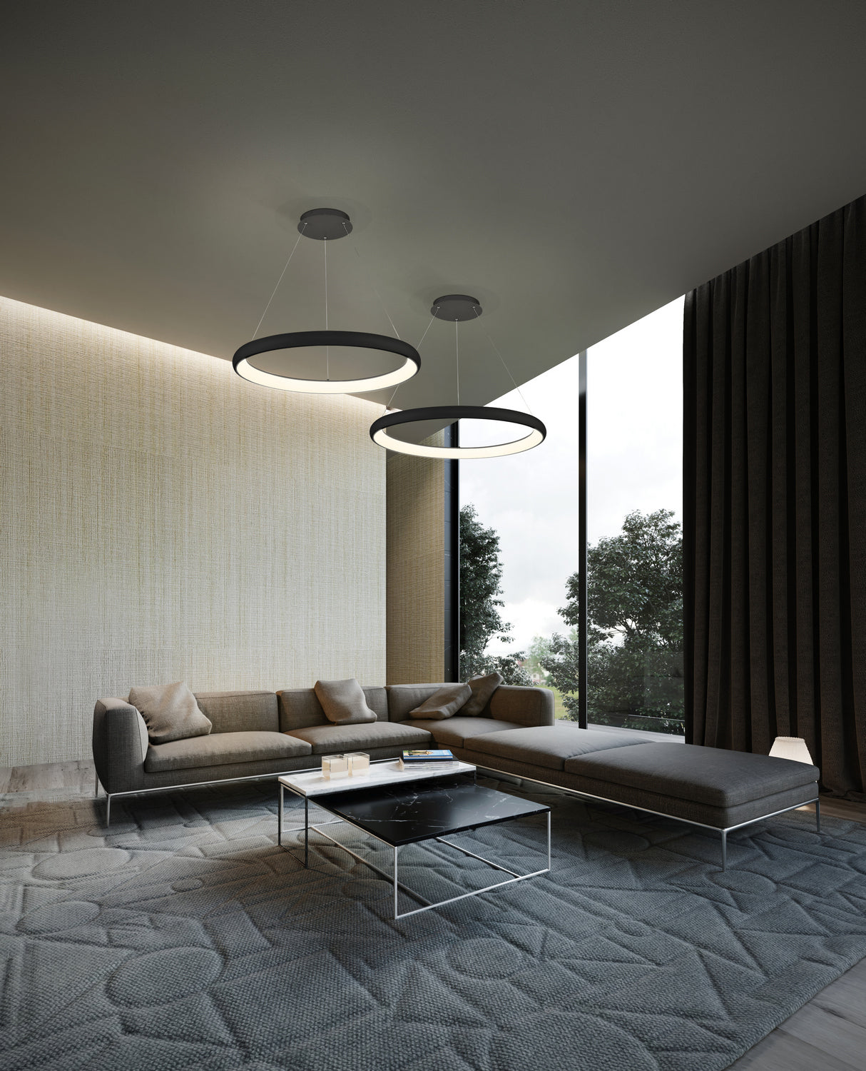 Kuzco Lighting - PD82732-BK-UNV-010 - LED Pendant - Cortana - Black