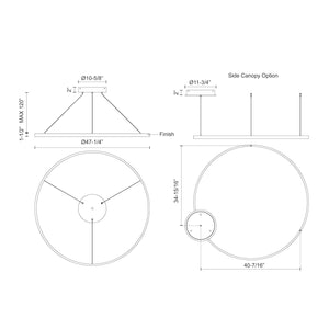 Kuzco Lighting - PD87748-WH-UNV-010 - LED Pendant - Cerchio - White